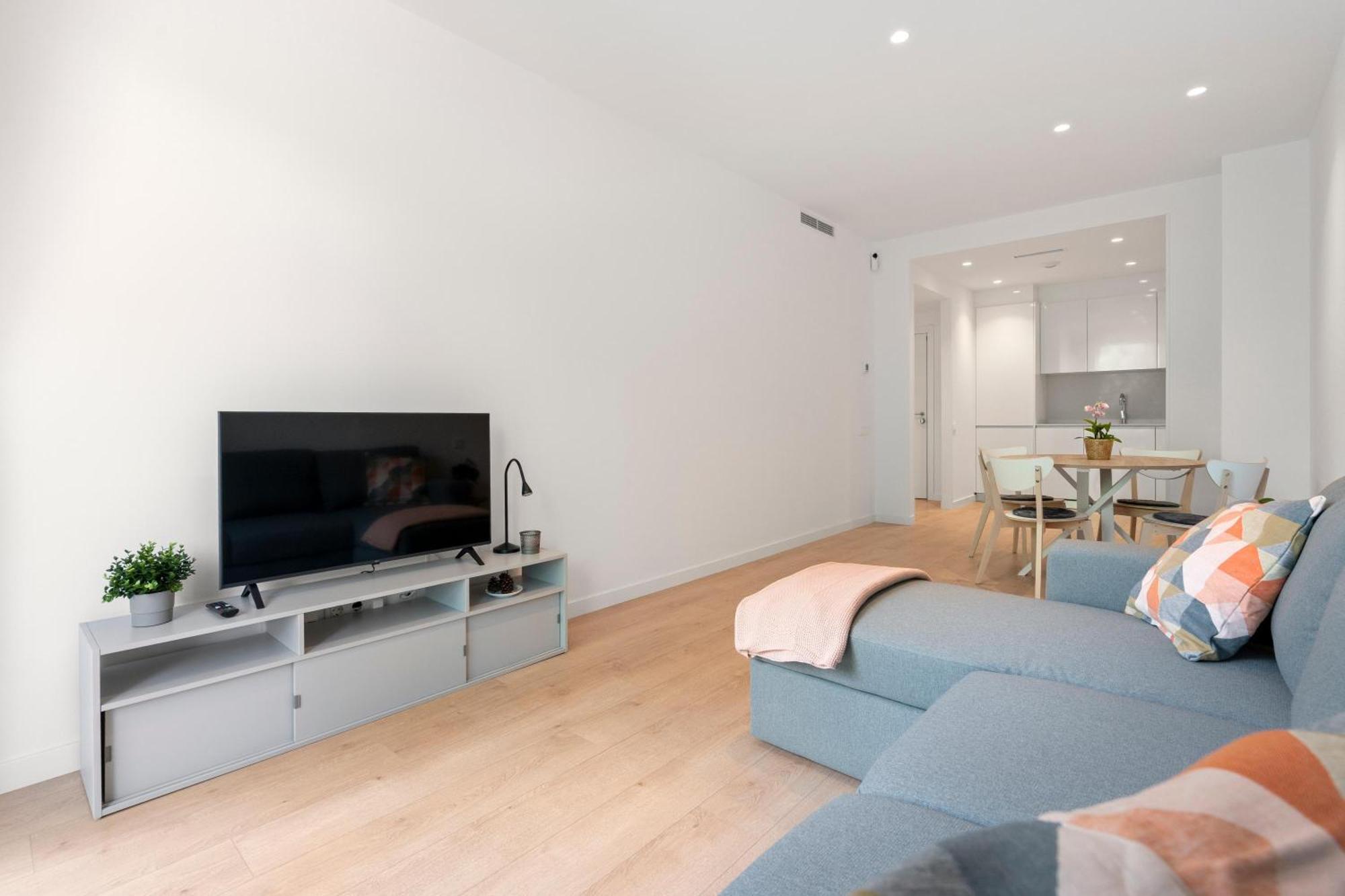 Modern Oasis 1br With Rooftop Pools & Parking Apartamento Barcelona